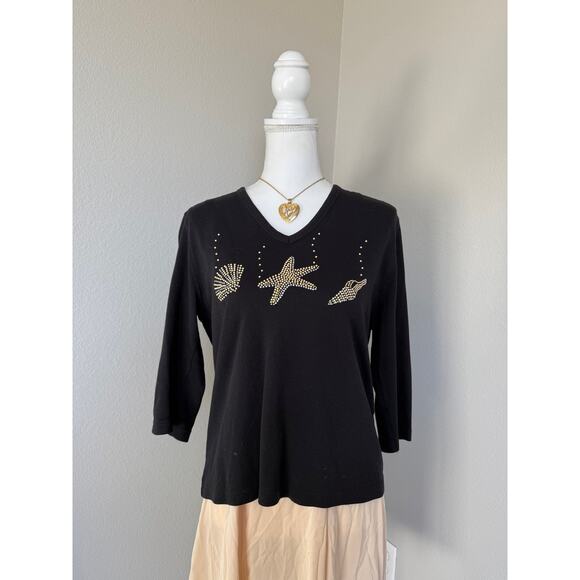 Seashell Rhinestone Top - Picture 2 of 5